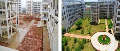 2010年以前的师园教学楼-如今的教学楼